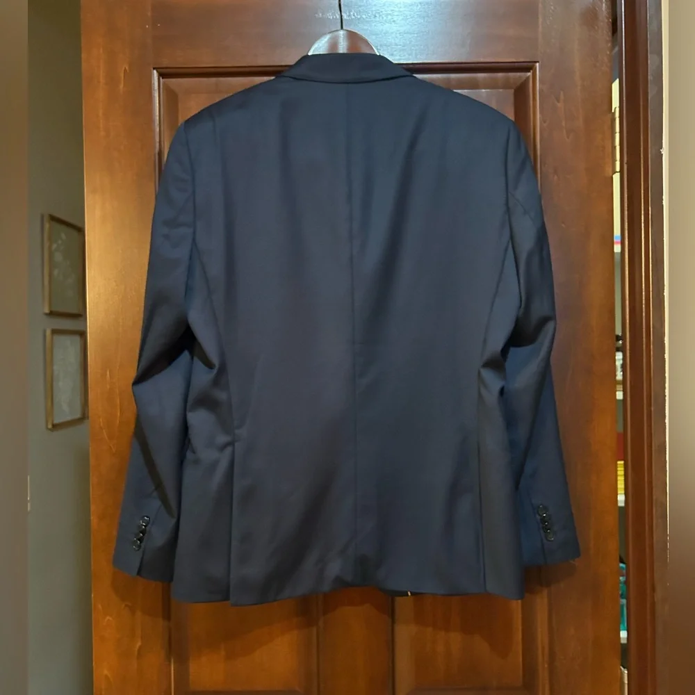 Hugo Boss BOSS Huge-MM-214 Reda Wool Blazer 38S Slim Fit Navy NWT $495